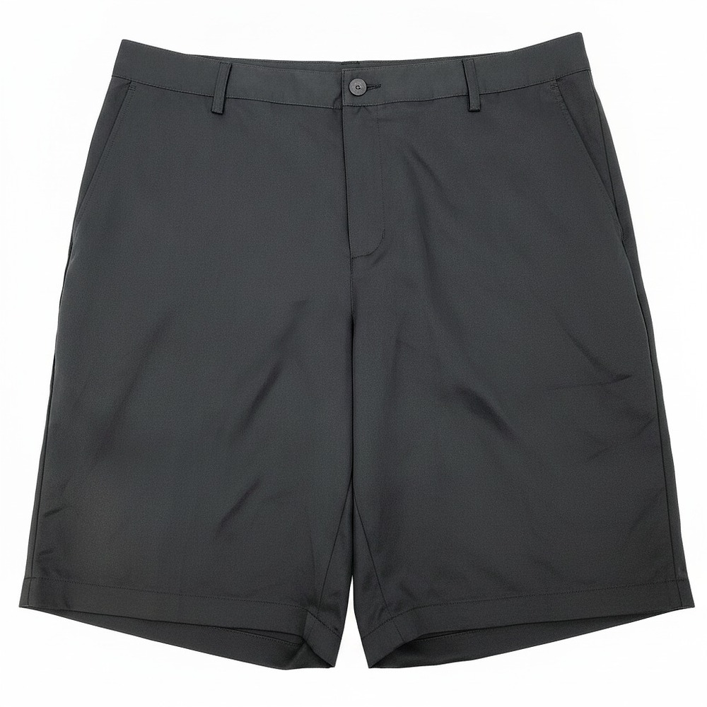 adidas Black Flat Front Shorts | Mens 38